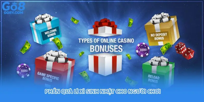 Phần quà lì xì sinh nhật cho người chơi